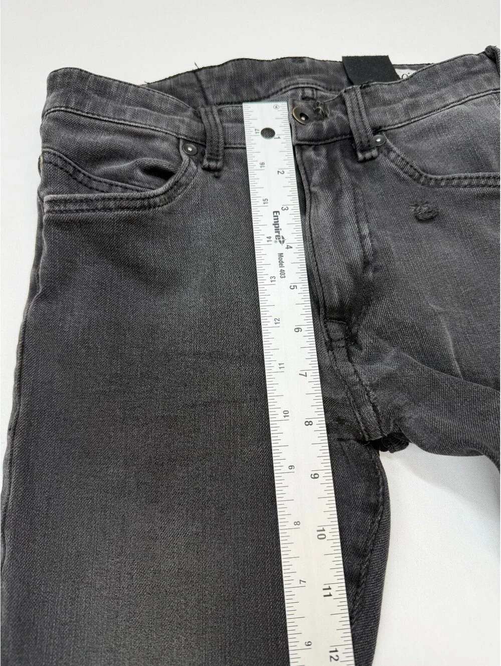 H&M 360 Tech Stretch Men's Skinny Jeans Low Waist Slim Fit Zip Fly Size 28 Black